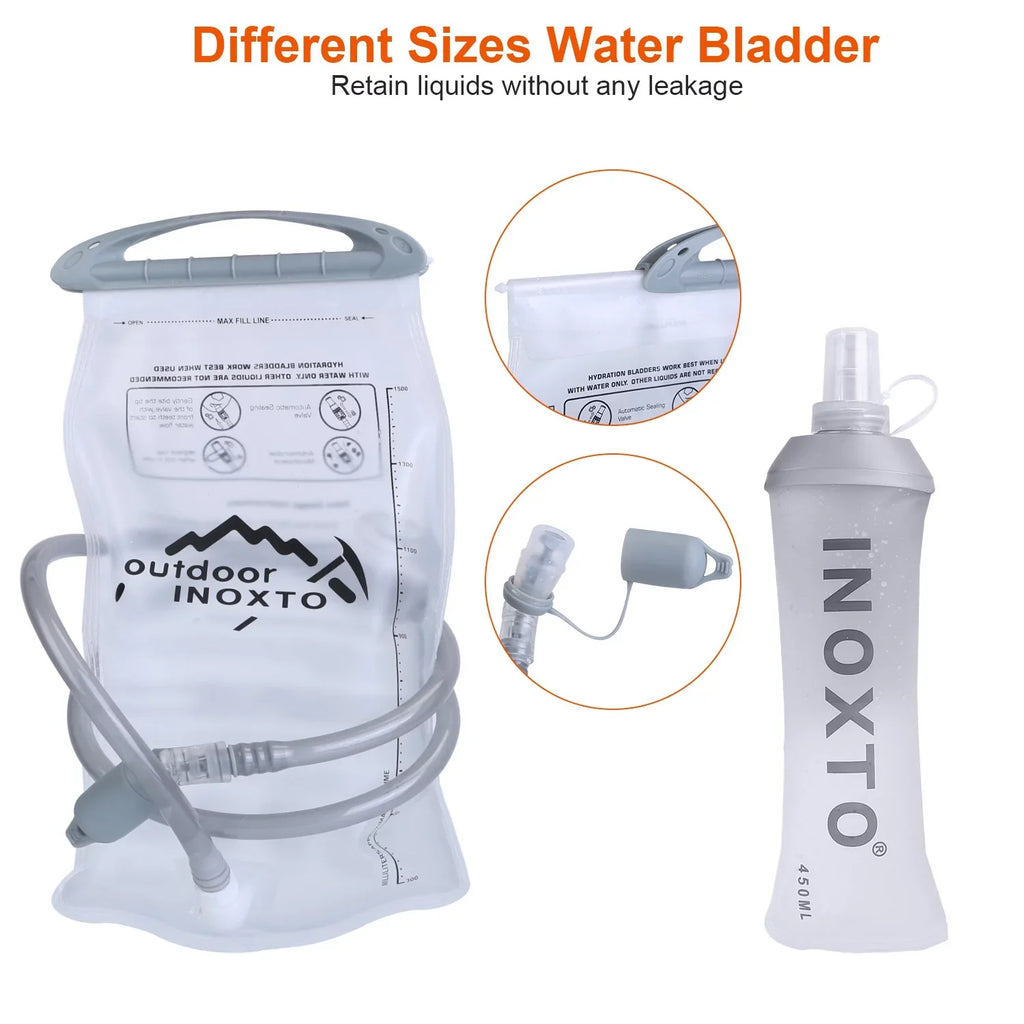 2.4L Backpack, Vest Runing Trail Pack Cycling Vest Bag Bladder liquid iMounTEK Running Running Hydration Marathon Hydration for with liquid Grey Hiking Race