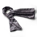 Burgundy Blancho Natural Design Scarf/Wrap/ShawlSmall BRA-SCA01033-S Silk Stylish Elegant Leopard