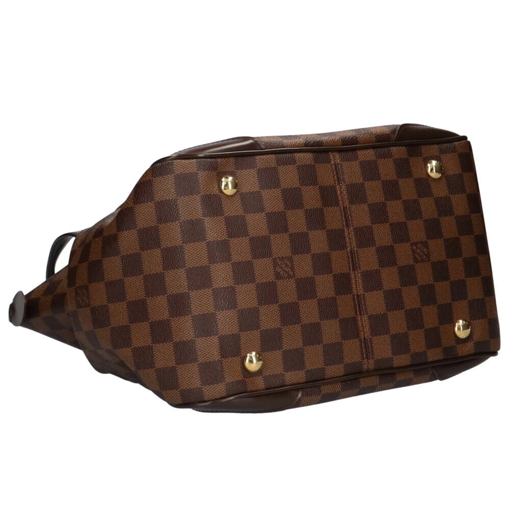 MM Bag Shoulder Used Women's Verona Damier Authenticated Brown Canvas