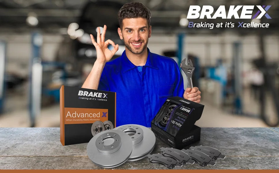 Pads Piece 6 Set Ceramic For X Premium 3.7 | Jeep Advanced [Rear] Disc Brake | 2003 X Rotors Brake and Liberty Replacement Kit