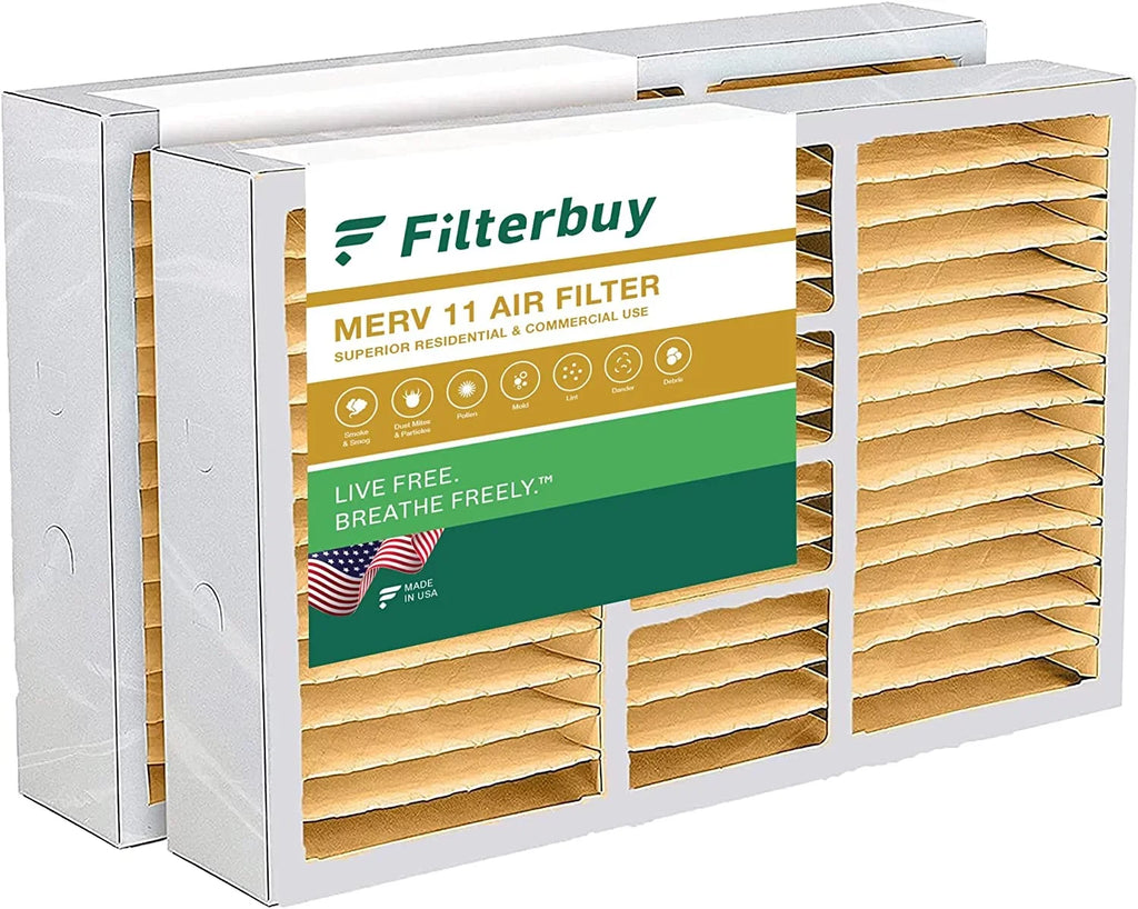 Pleated Honeywell, Filters Trane, American 14.5x27x5 MERV Furnace and for AC Filterbuy (2-Pack) 11 Air HVAC Standard, Accumulair