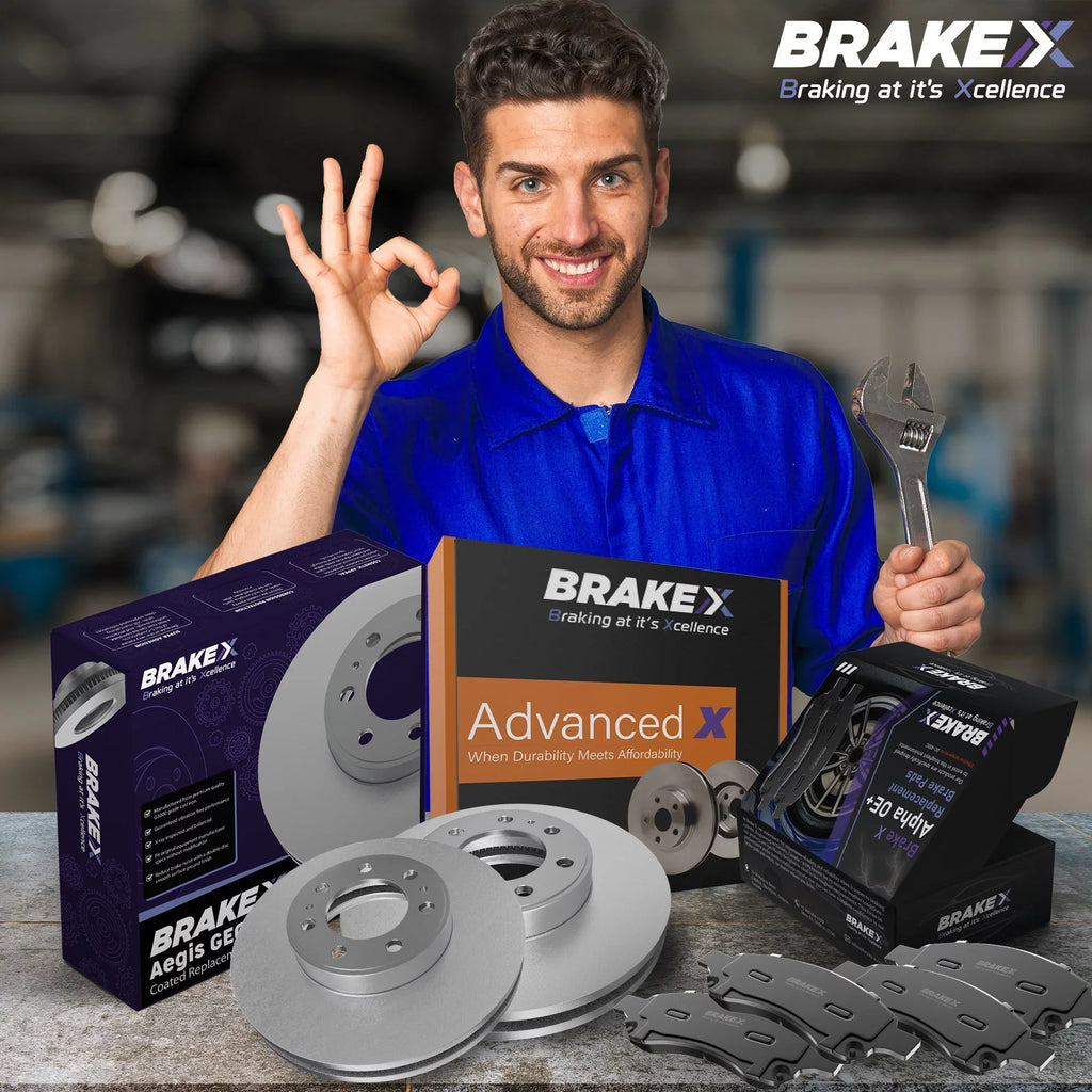Pads Piece 6 Set Ceramic For X Premium 3.7 | Jeep Advanced [Rear] Disc Brake | 2003 X Rotors Brake and Liberty Replacement Kit