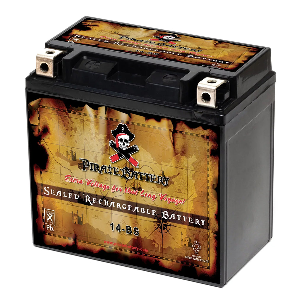 (spirit, Shadow Battery 200 C3, CCA) Battery Aero, Honda 12 E. YTX14-BS T Vt1100c, (14-BS Ah, 1100cc Volt,12 C. Pirate Motorcycle A. Tourer) for 2005
