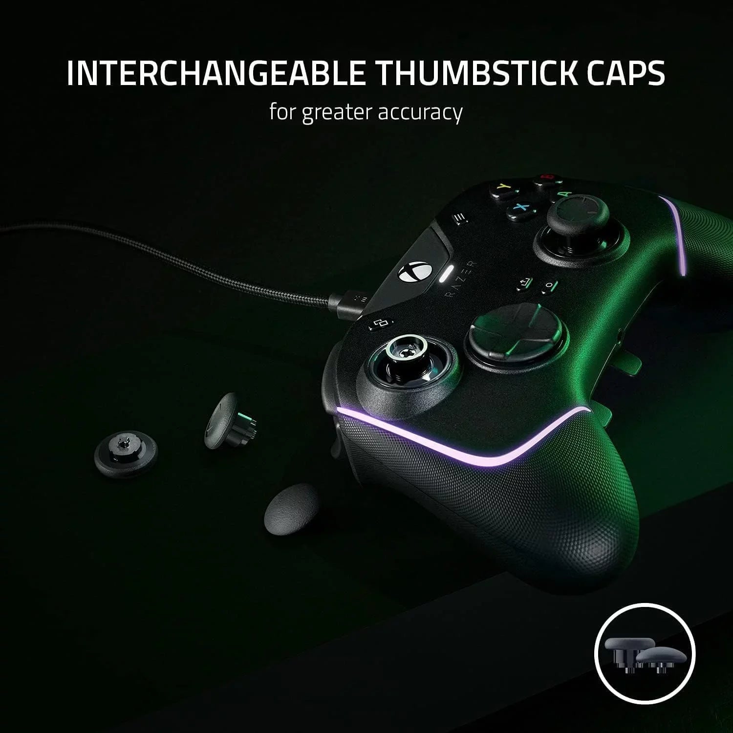 Cleaning kit Backlighting New for with Chroma Xbox Electric Gaming Like Bolt X|S RGB Wolverine Series Bundle With - - Pro Black Controller Chroma Axtion Razer V2