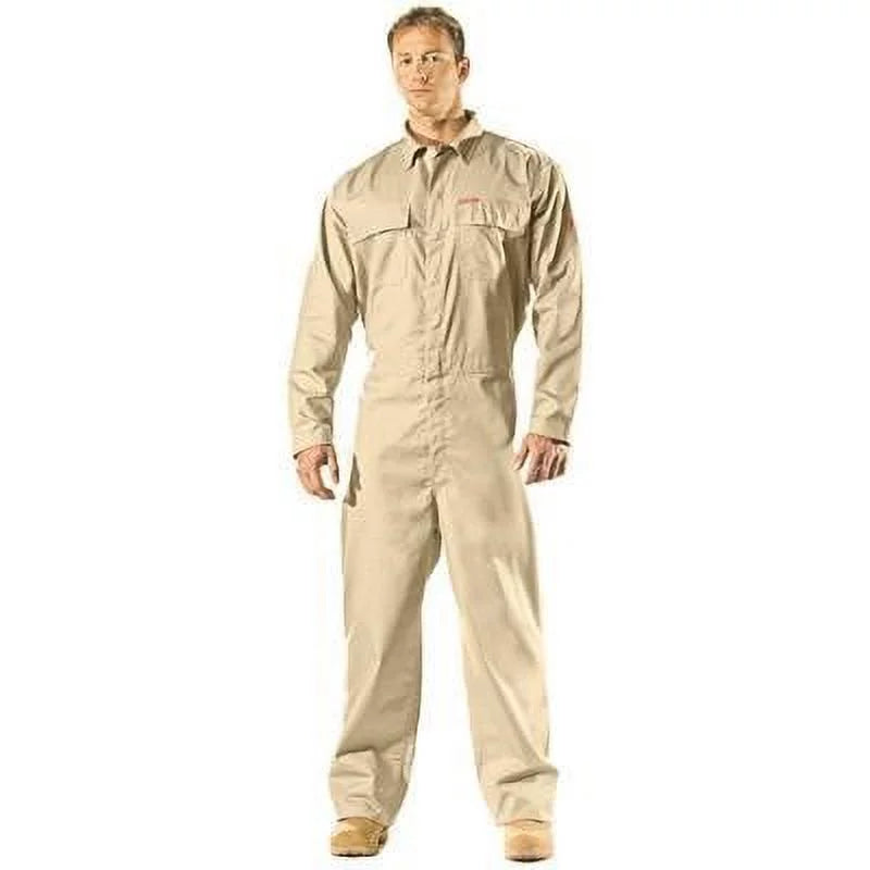 (1 FR, Weight Inseam Feather FR 4X-Large 30" Beige, Flame-Resistant Unit) Benchmark Coveralls 6 Cal