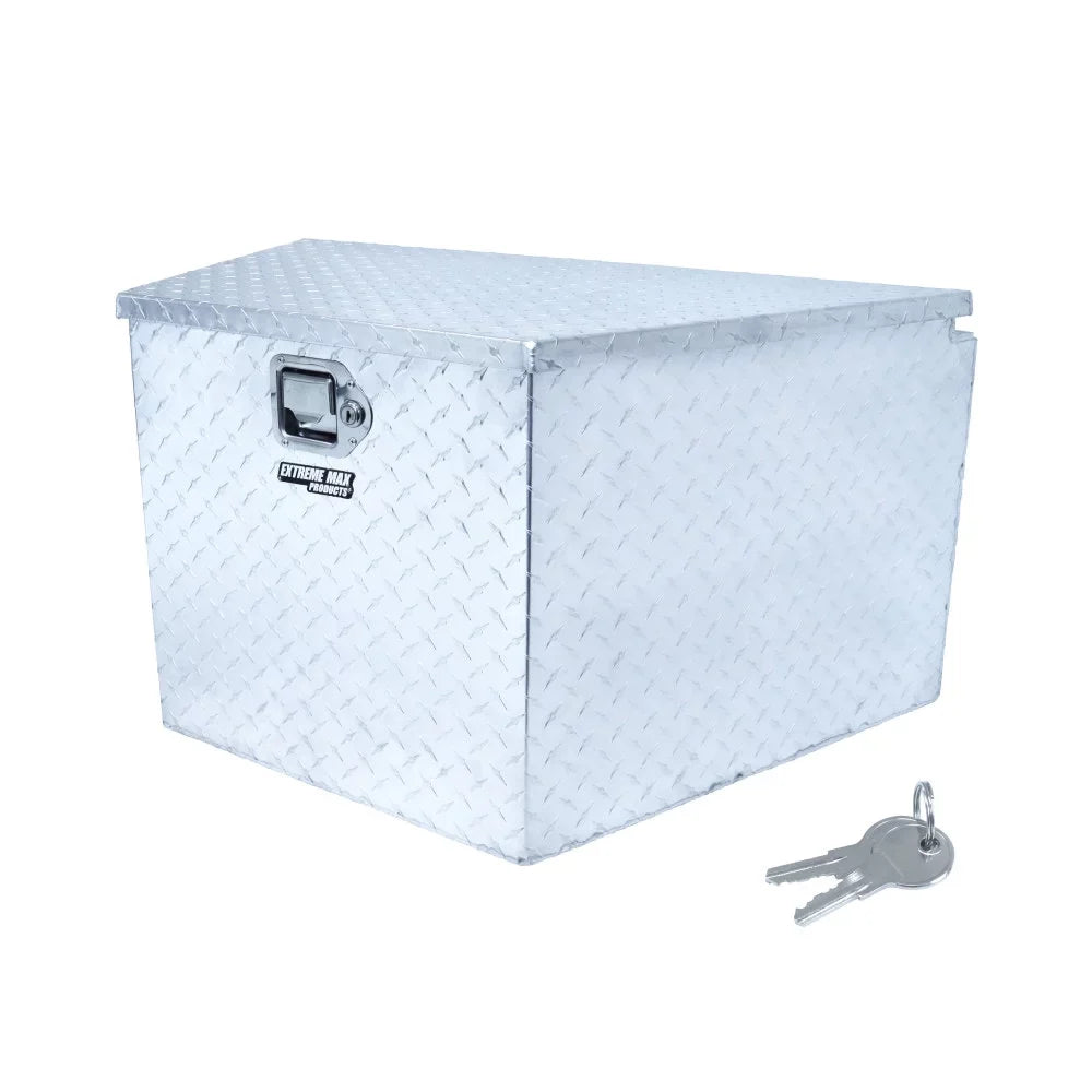 Extreme Utility Sport and Max Tongue for Trailer Aluminum Locking 5001.6097 Storage Box Diamond-Plate Trailers