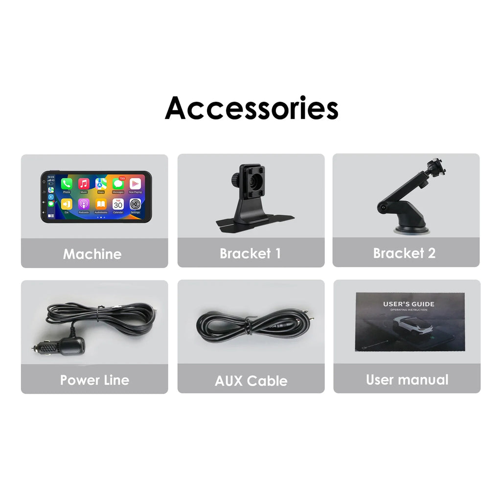 Auto Receiver Navigation Android Touchscreen Stereo Car Ossuret Radio Carplay Wireless 360° GPS With 6.25" Support Backup Audio Bluetooth Camera Adjustable