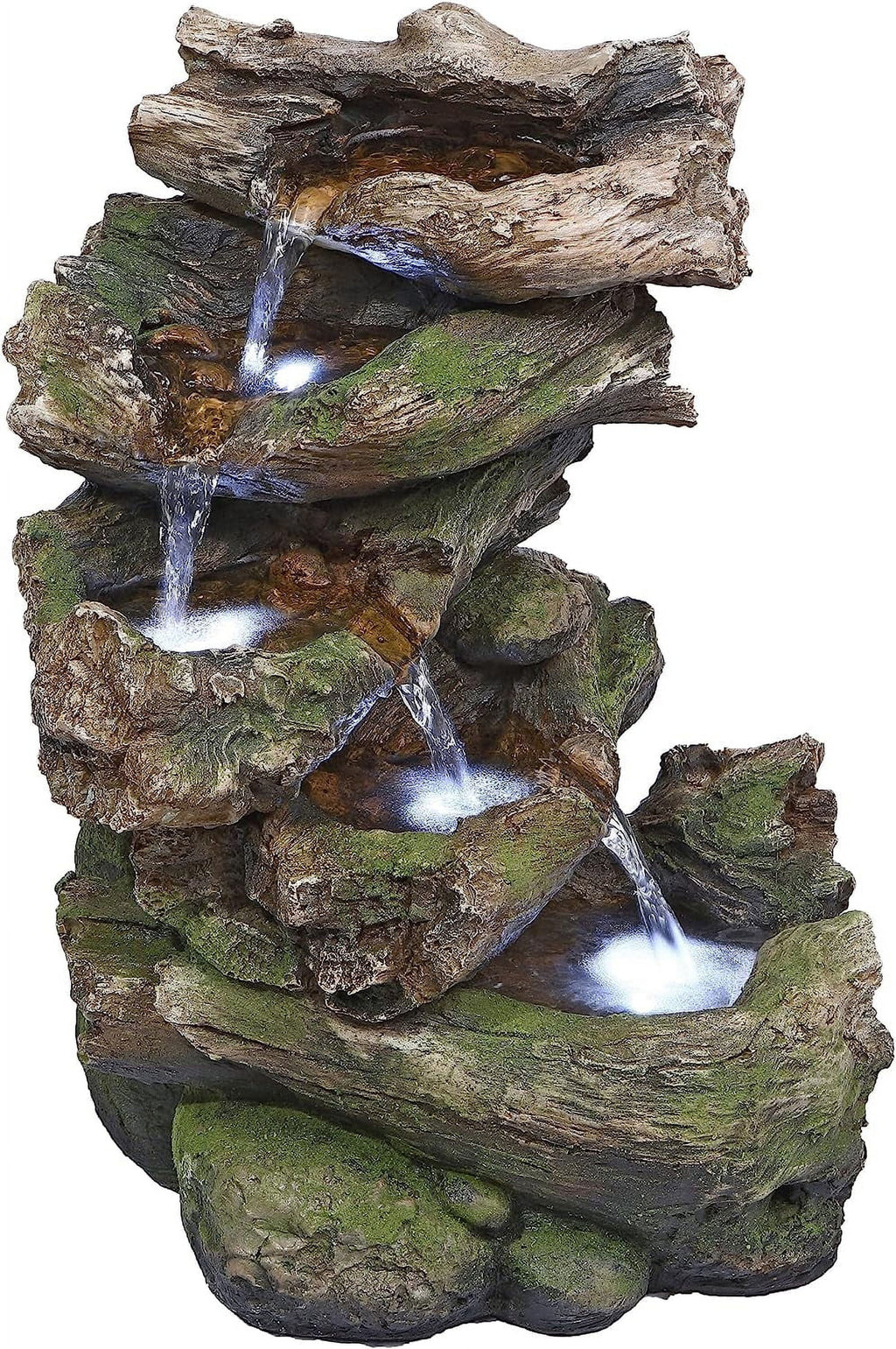 Garden Fountain Falls Mesquite Illuminated