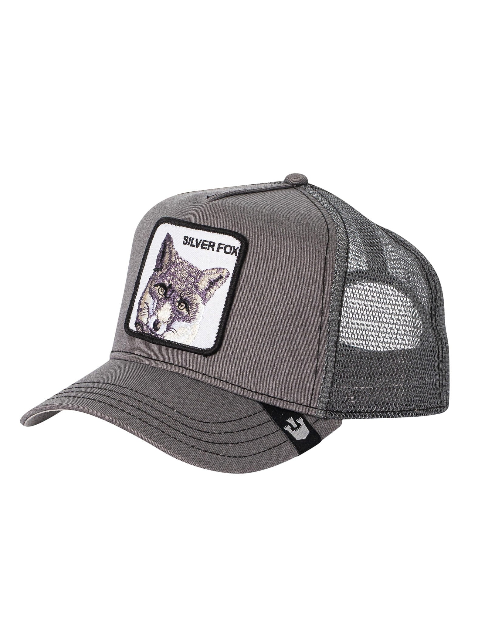Bros. The Goorin Silver Trucker Grey Fox Cap,