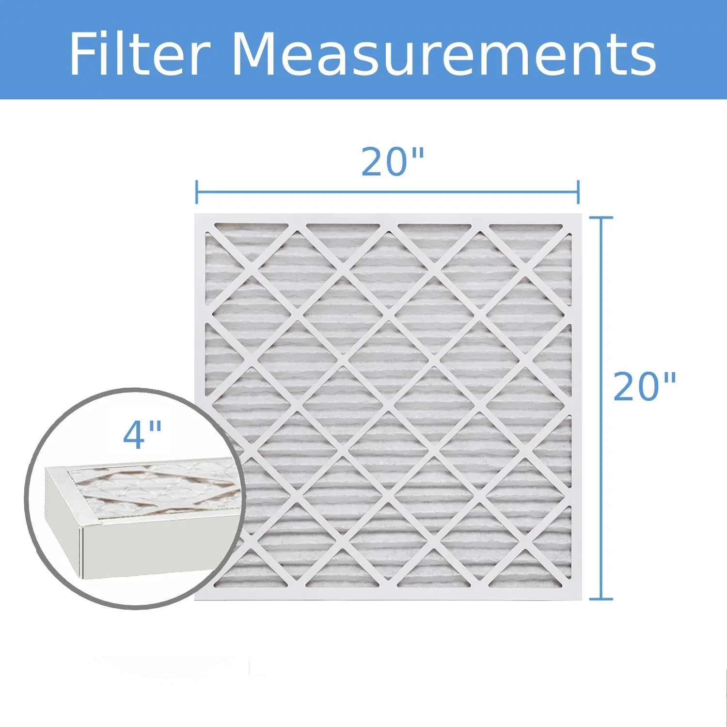Air Surface Extended MERV (3 8, Hi-E 20x20x4, Mechanical Filter, Pleated 40 Pack) Purolator