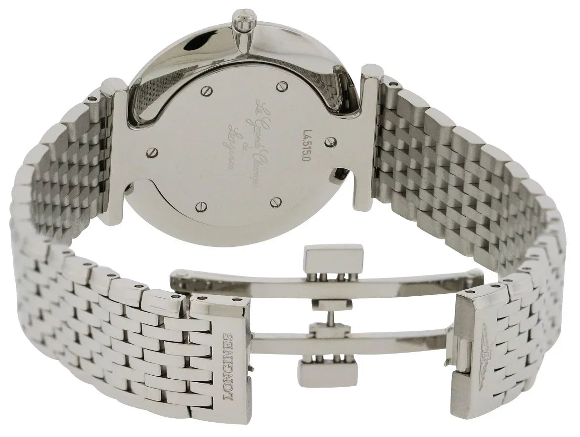 Grande Watch Stainless Classique Steel L4.515.0.87.6 Longines & La Diamond Womens
