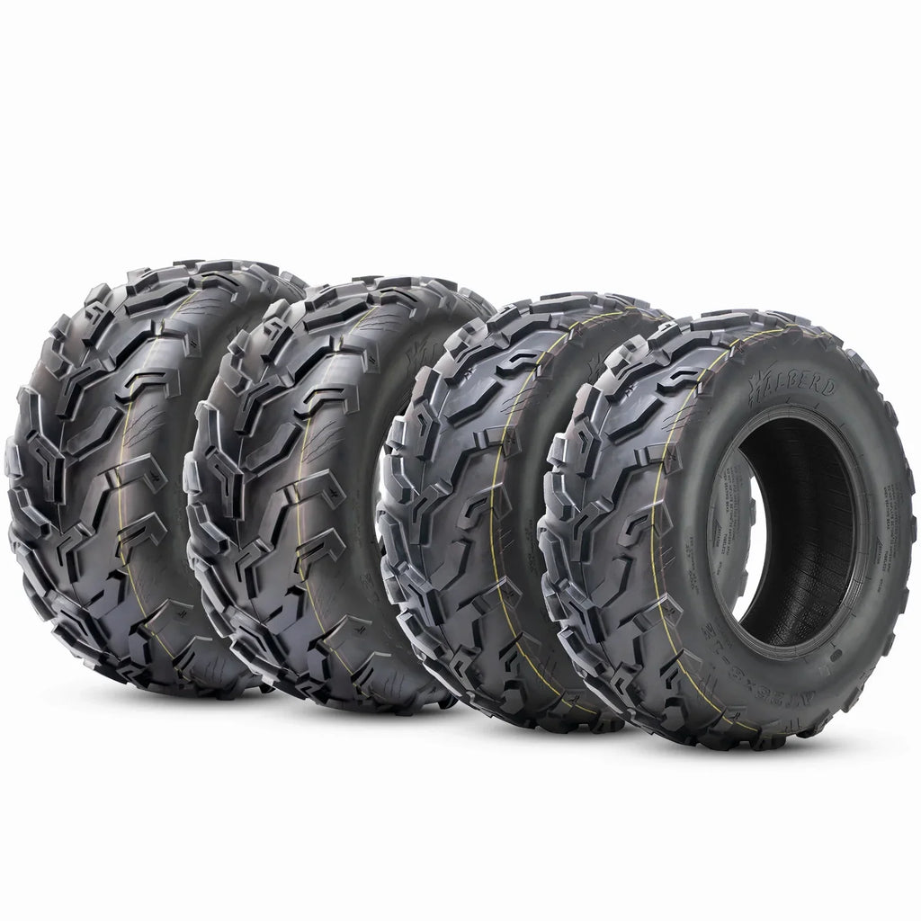 6PR Set 4 Tire Trail Front Rear Sand Tires All of ATV/UTV & Terrain 25x8-12 Road 25x10-12 off HALBERD