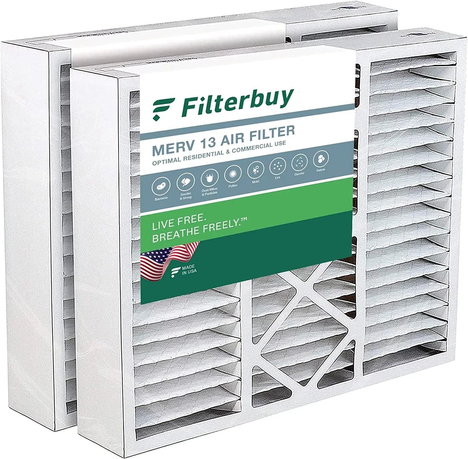 Air Filters AC Furnace FC100A1003 Pleated Filterbuy (2-Pack) 16x20x5 13 Honeywell HVAC MERV for