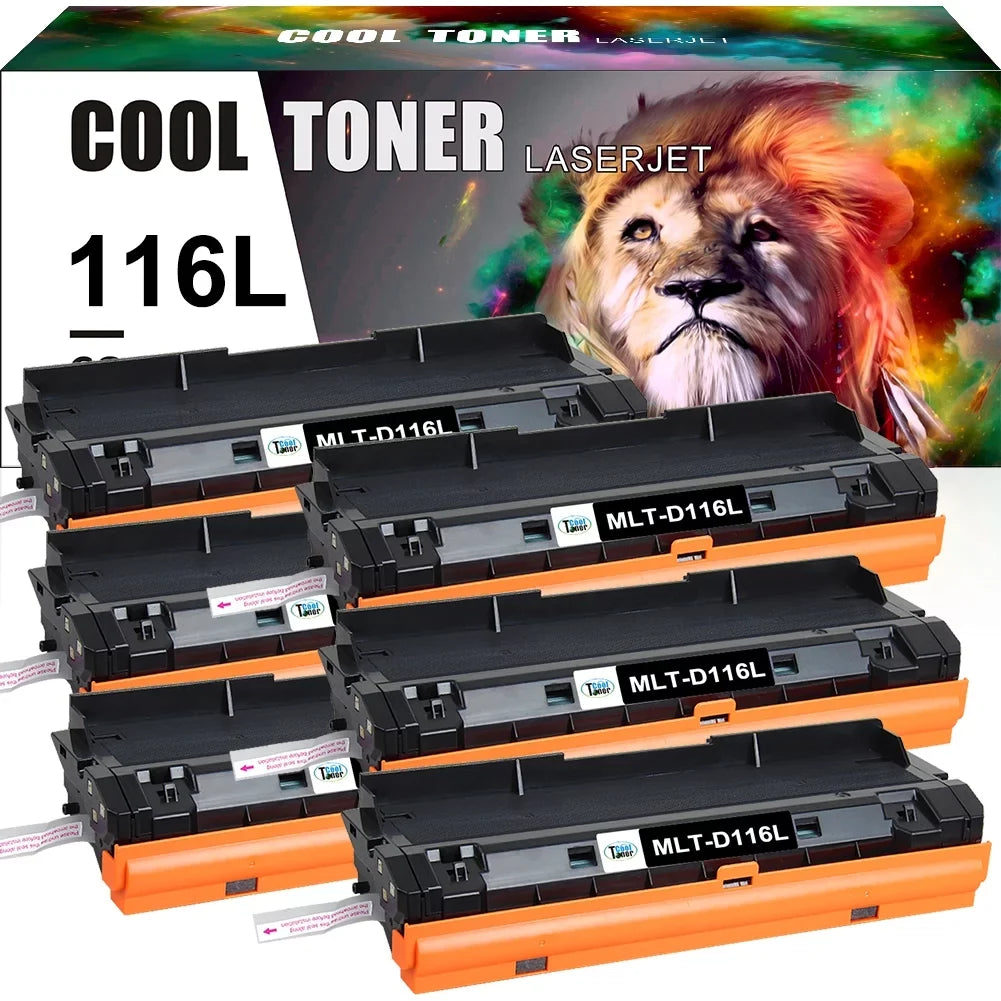 (Black, MLTD116L SL-M2825DW Toner Cool D116L Compatible 6 for Pack) SL-M2625D SL-M2835DW 116L MLT-D116L Toner