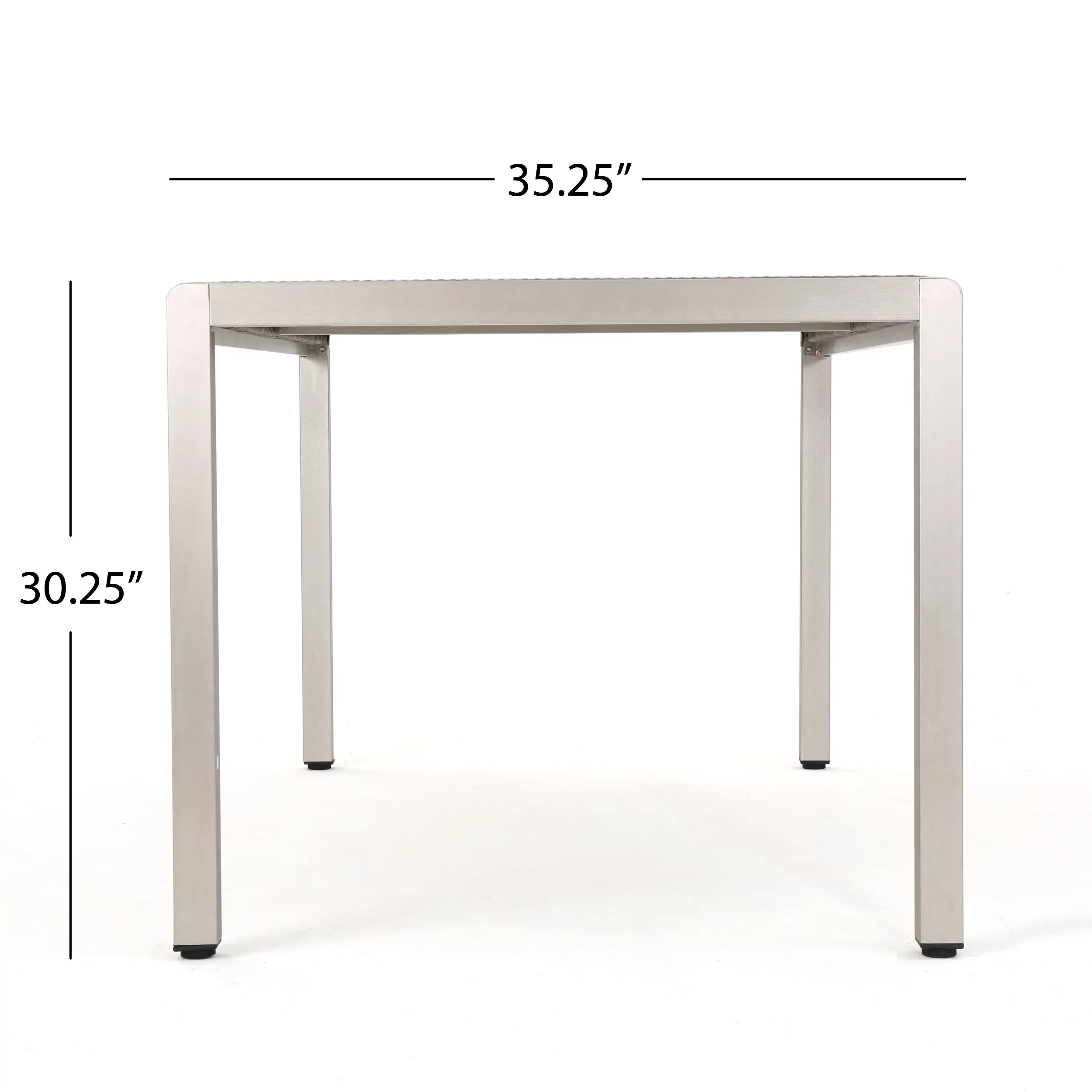 Bay exterior Grey Dining Coral with Wicker Table Top, Aluminum