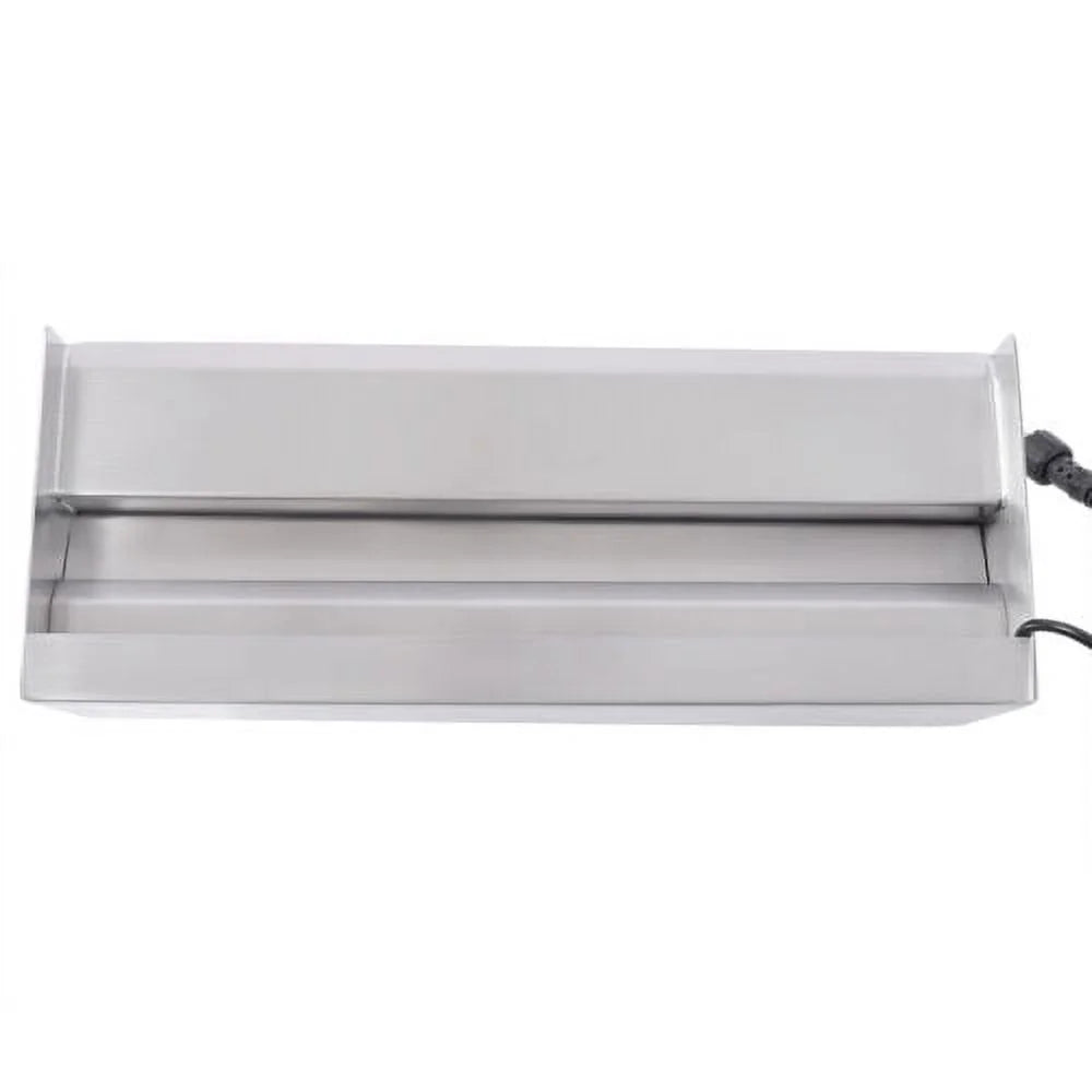 Silver Cascade Pool Waterfall Pond Steel Spillway Fountain 11.8" Stainless