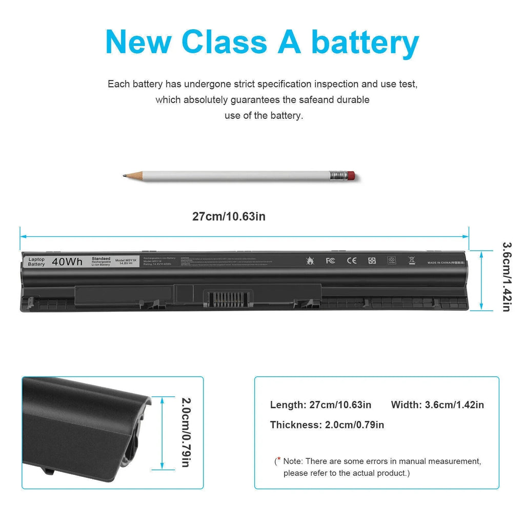 for 2700mAh 5559 3551 GXVJ3 14 5558 K185W Battery 15 HD4J0 Inspiron 3000 5000 17 Series