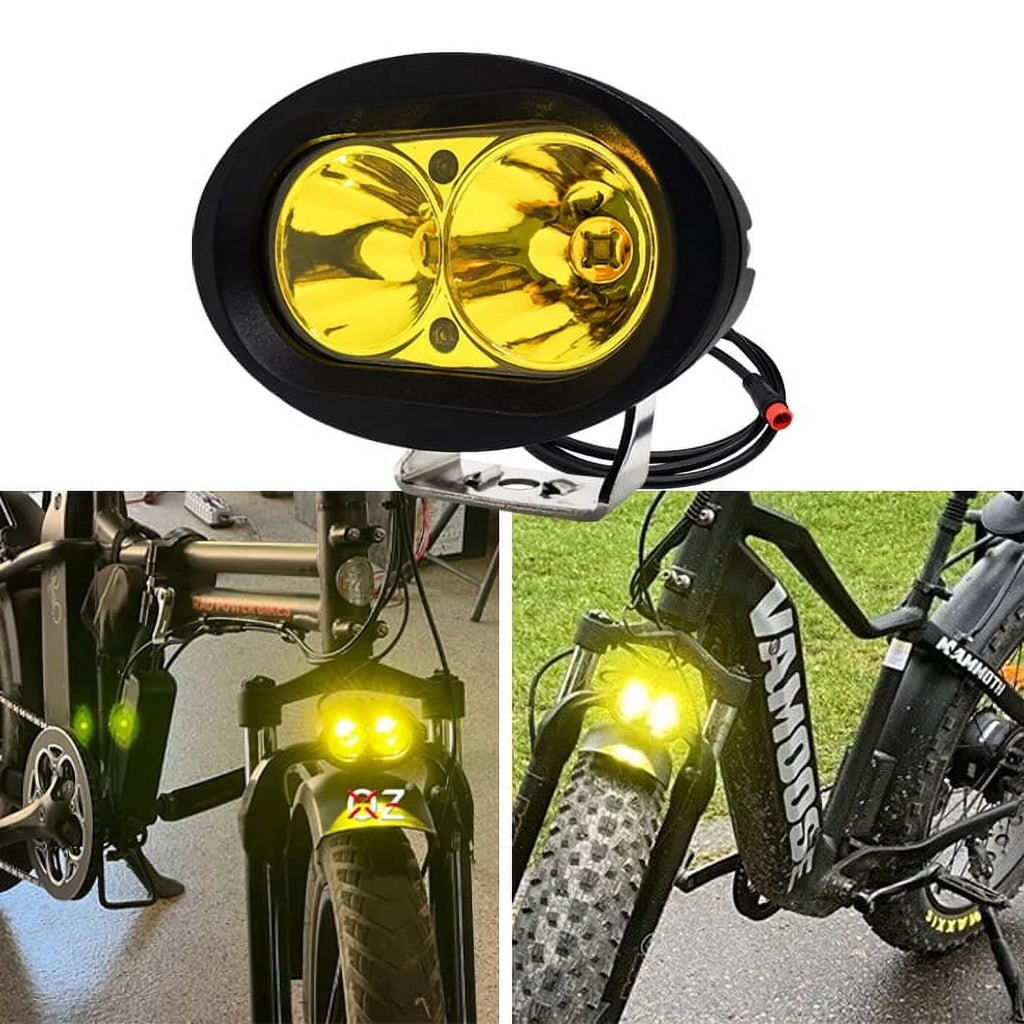 RadRunner E-bike Bikes Yellow Rad RadMini Output OZ-USA Vamoose Power Neon High Headlight RadRover RadExpand Compatible LED with Mammoth