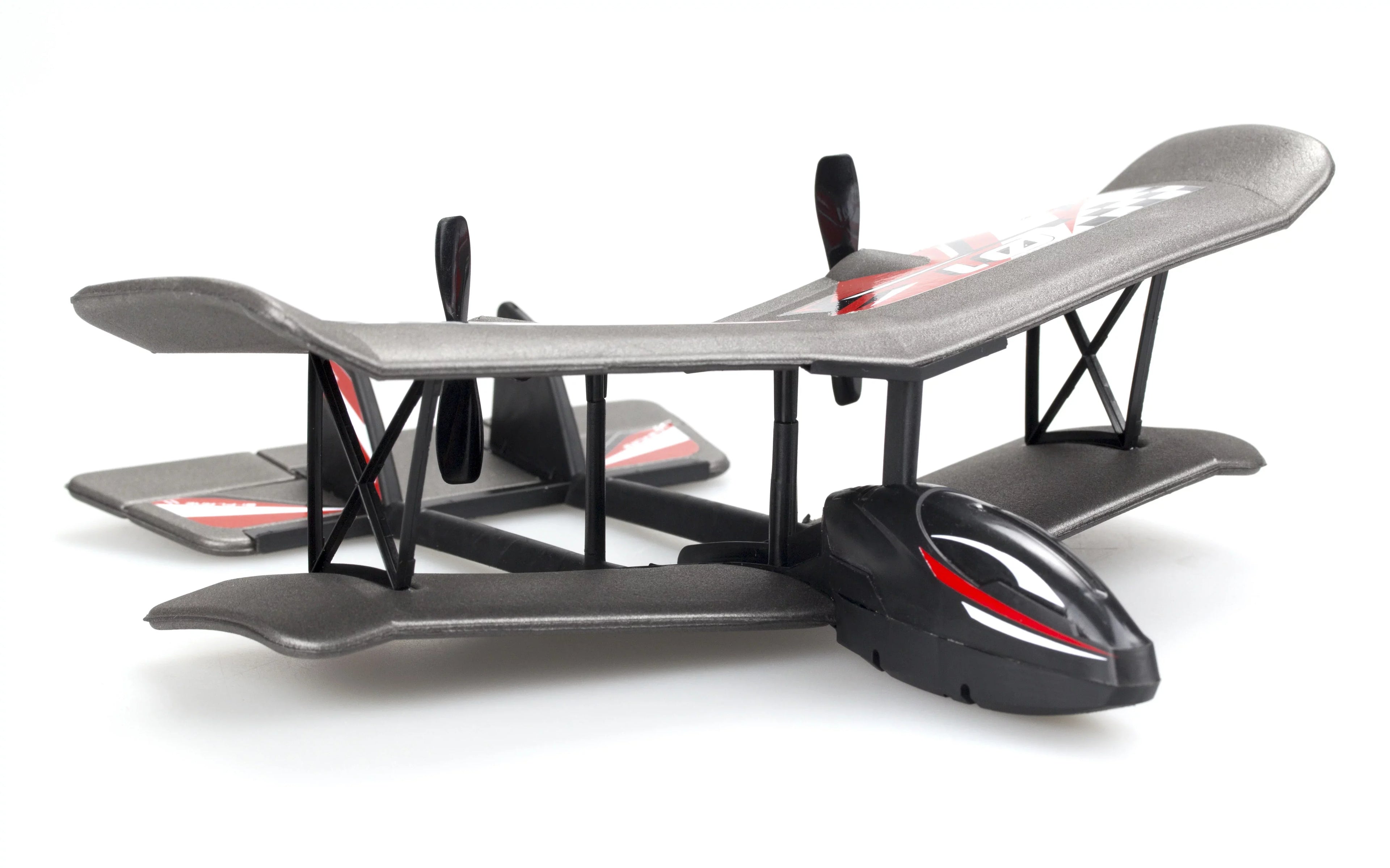 Red Plane- Flybotic Silverlit Evo RC Bi-Wing