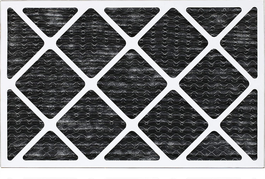 Air Filterbuy (6-Pack) Odor Filters 8 AC Furnace Pleated Eliminator Carbon HVAC 16x30x1 Activated MERV with