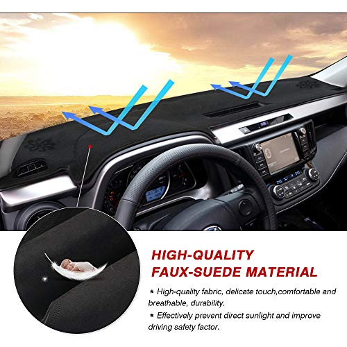 Cover Dashboard No Mat Cartist 2013-2018 Mat Sunshade Protector Suede Nonslip RAV4 Dash Glare Dash Toyota for