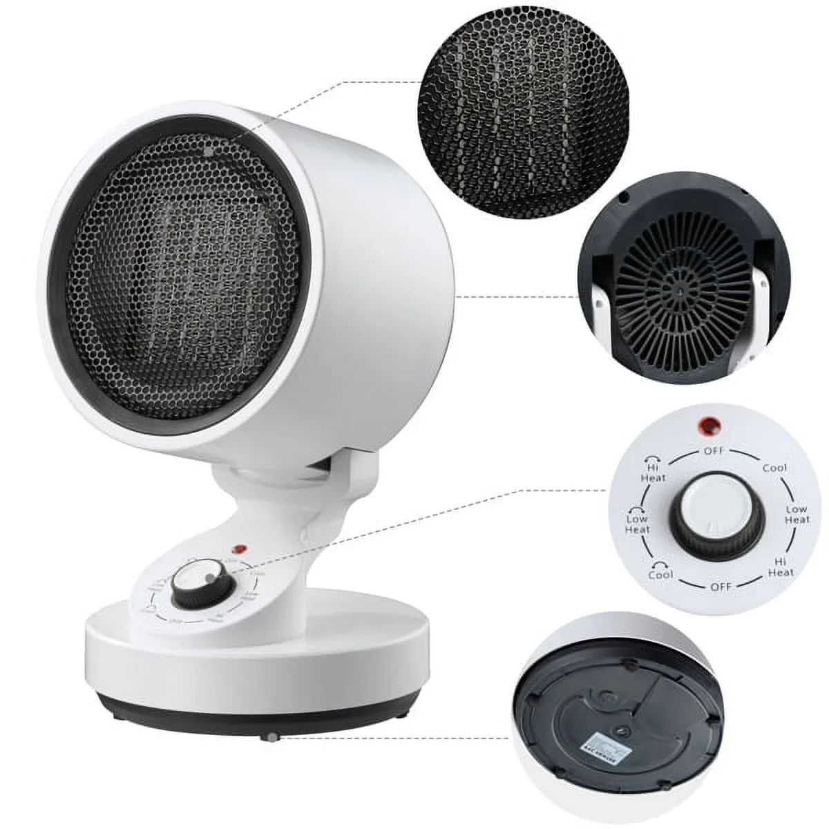 3 Cooling Quick , High Low and heating M Heat 2-in-1 fan (900W), Heat Fan,with modes including Warm Electric Mode Heater Space cooling Cool (10W) Cool Up electric (1500W), Heat 2-In-1 and Fan, & Space