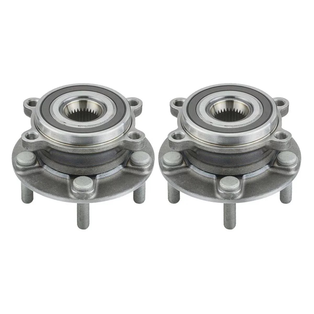 Driver 2 2013-2020 Mazda Front Passenger 6 AWD 2.5L Wheel CX-5 2014 2015 for 2019 2016 Bearing Mazda 2017 2018 AutoShack Side 2.0L 2.2L Set of HB613349PR FWD Hub and 5-Lug Replacement