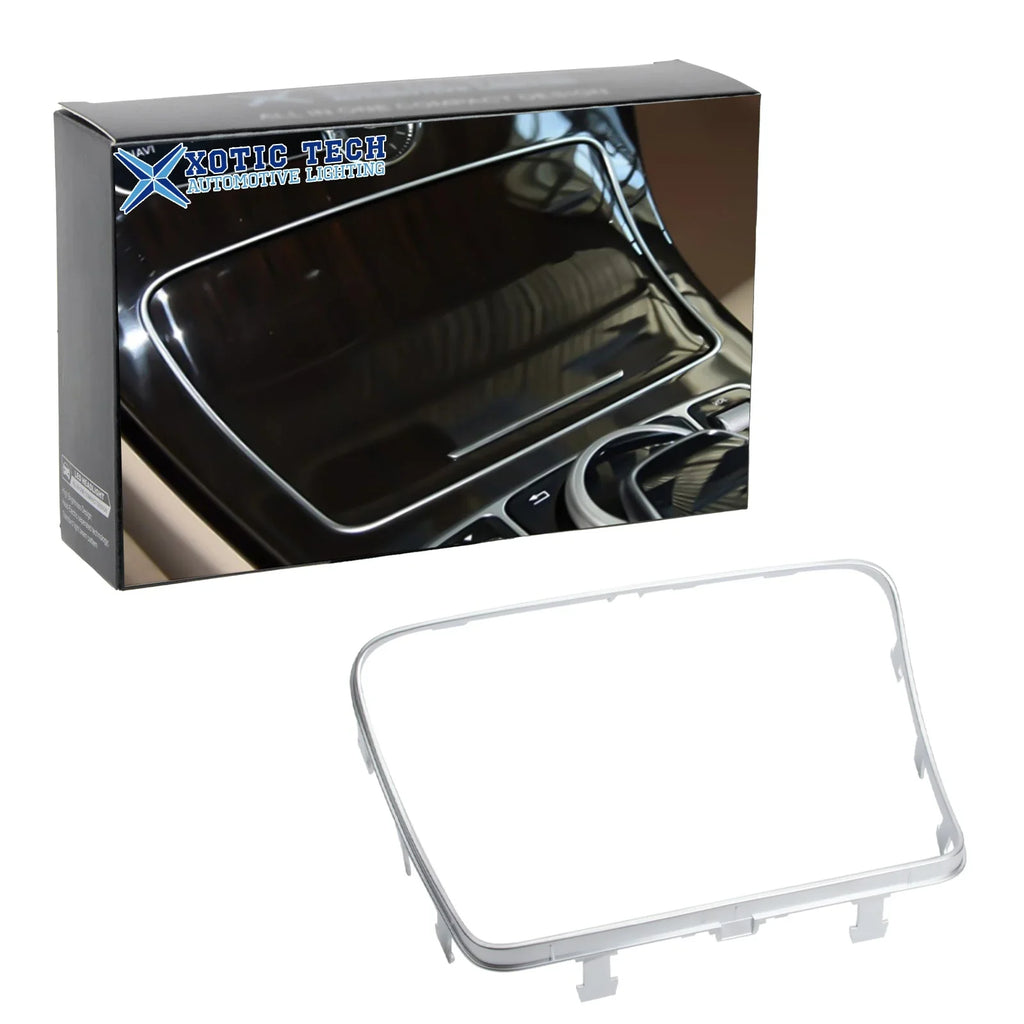 C W205 Tech W253 2015-2021 Ashtray Storage Compatible Console Frame Class GLC Trim, GLC 300 Class with Benz Mercedes Center C400 Xotic C63 Box C300 2016-2023 Chrome,