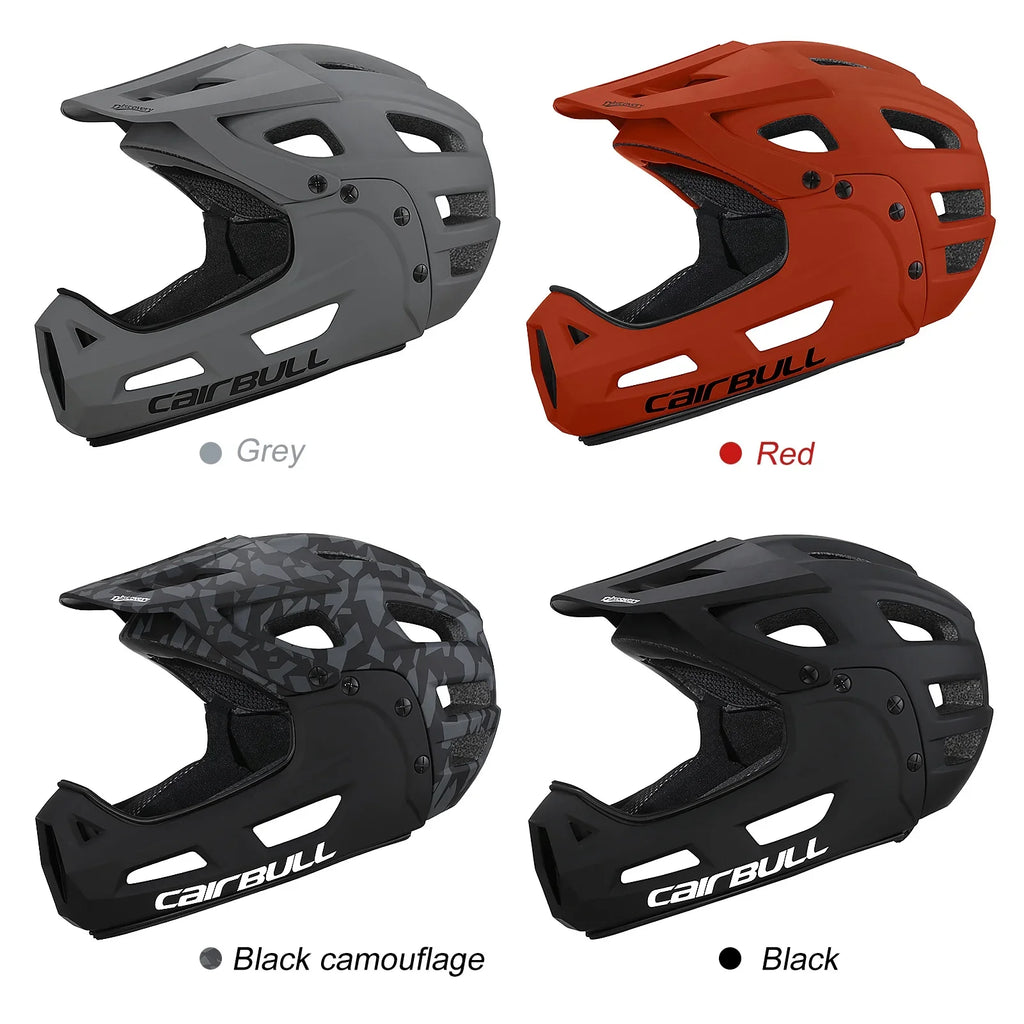 Face Chin Guard with Bike Helmet Mountain Visor Full Biking and CAIRBULL Helmet Detachable