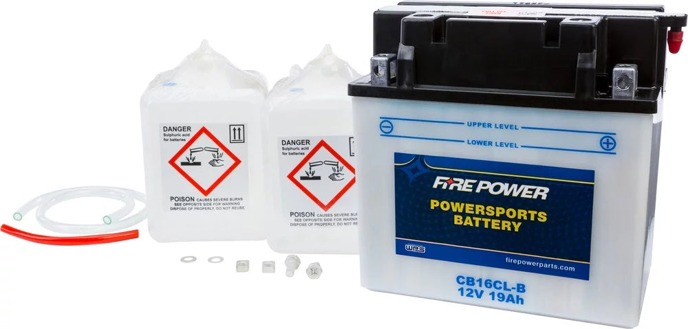 W/ACID WaveRunner 1987-1993 CB16CL-B Battery Yamaha Power (WR500) Fire Compatible With