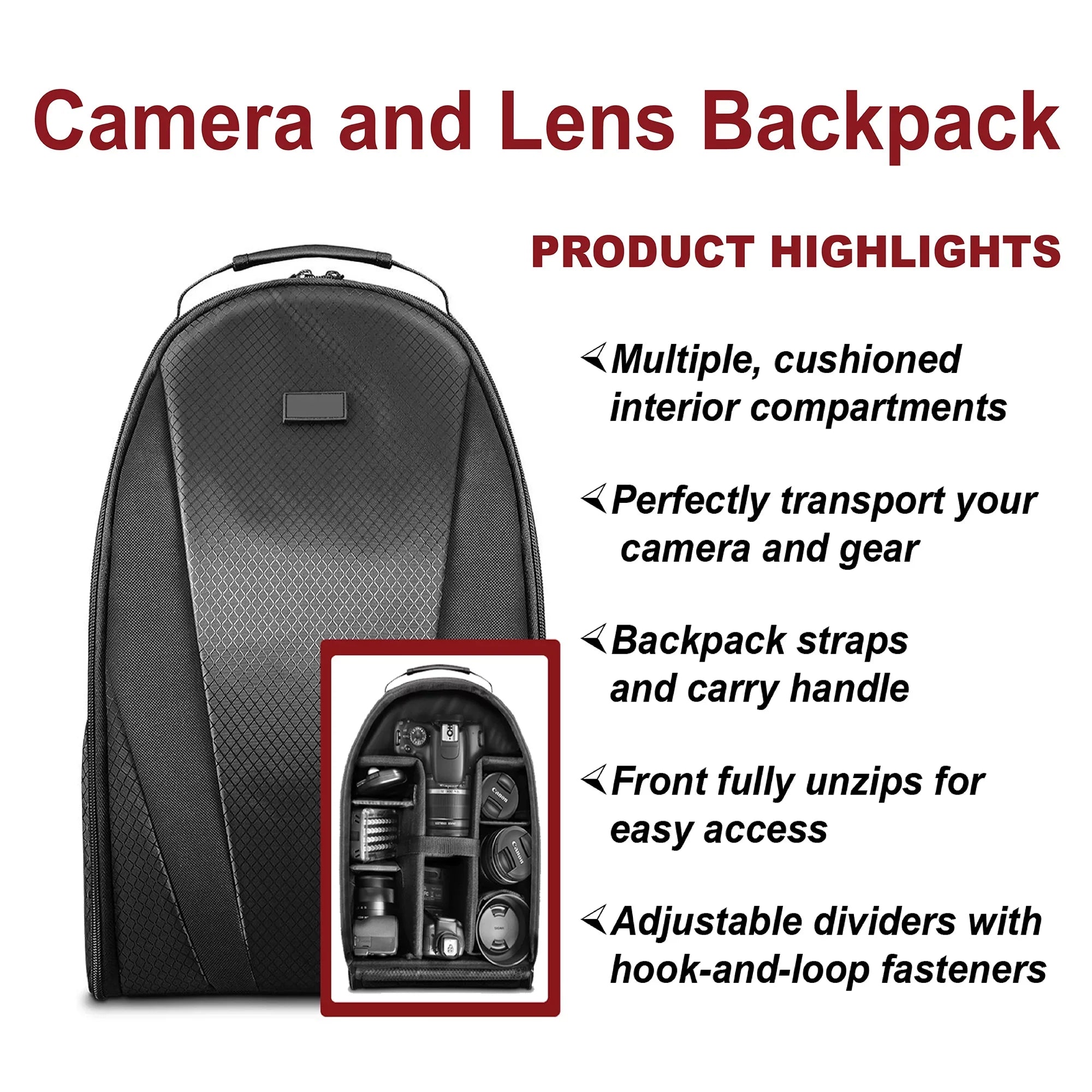 64GB ZeeTech Lens, 18-55mm, Camera DSLR with Tripod 90D and EOS SanDisk Backpack, 75-300mm Card, Accessory Bundle Canon Flash,