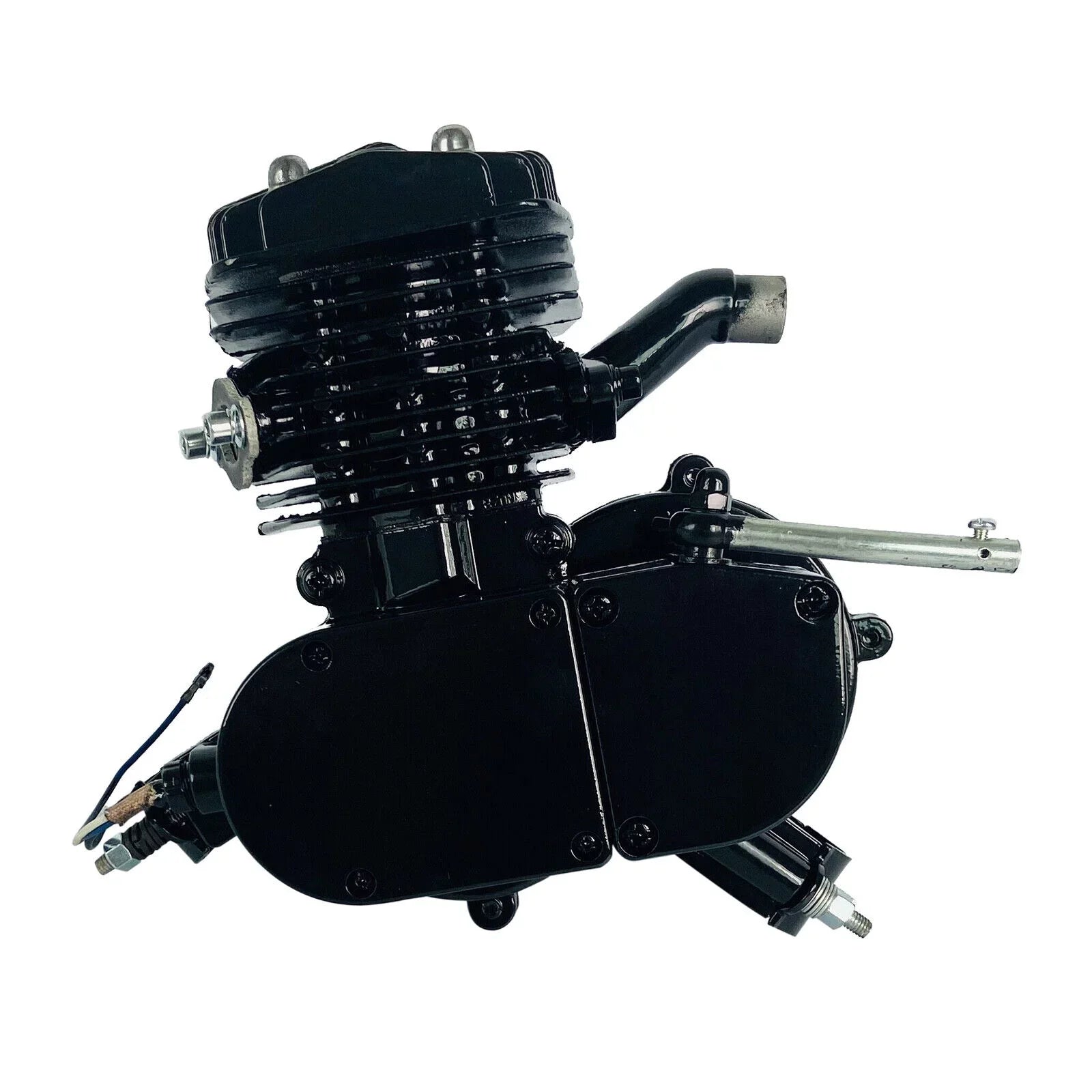 Air-Cooled 2-Stroke Petrol Assembled 80cc Black Full Single Bicycle Engine Bike Gas Motorized Motor Cylinder Miumaeov