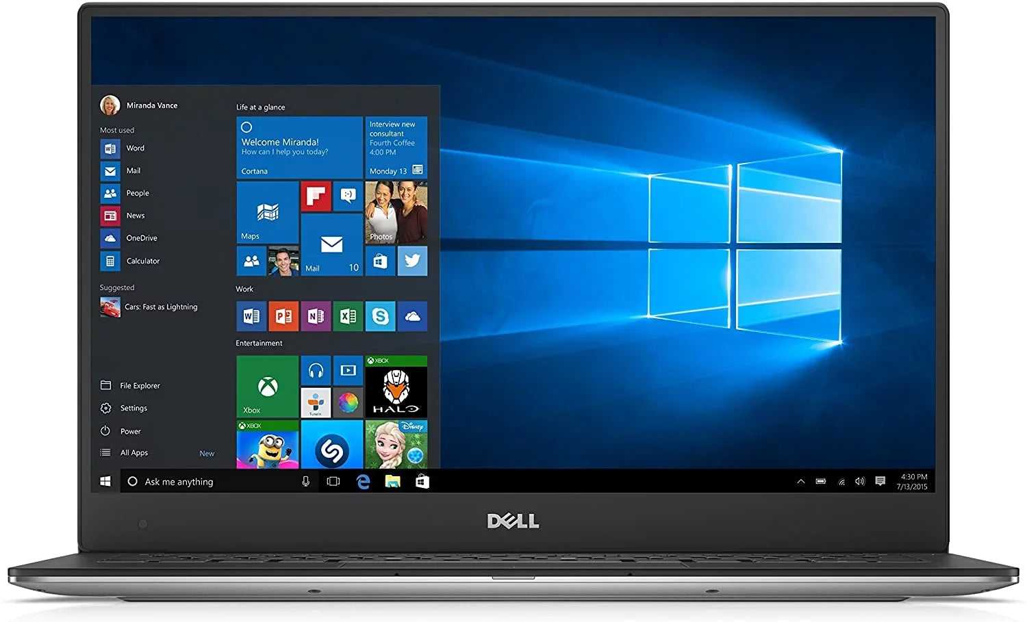 Laptop Intel SSD Windows XPS 128GB 9350 8GB 10 Core i5-6200U 13.3-Inch Pro