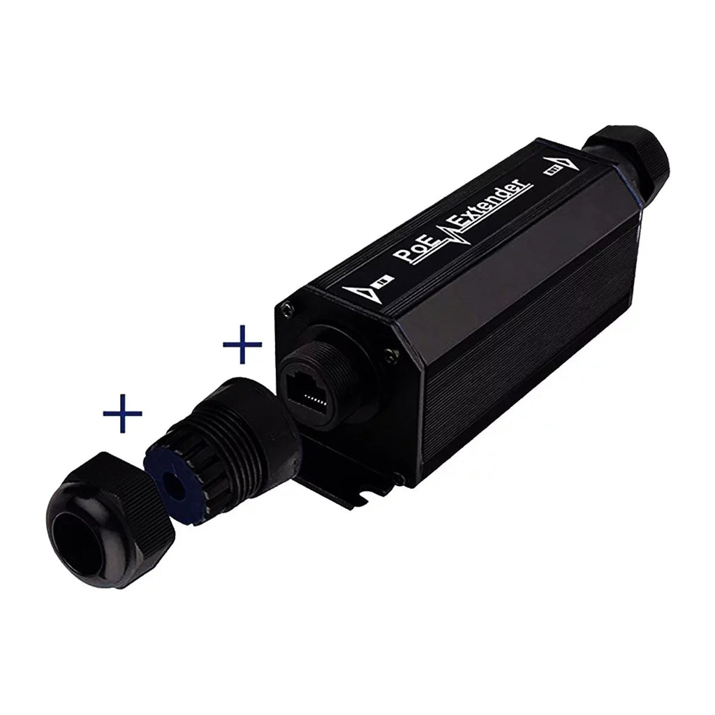 Extender Extender Signal Extender, High Gigabit Waterproof Compatible PoE exterior Ethernet PoE 1 Speed Bridge Broadband Standard 802.3af/at, Booster 100 Single Mbps Port Repeater Port