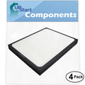 Filter Air - with 200 300 for 4-Pack Filter Purifier Blueair & 303 Blueair Air Replacement Compatible