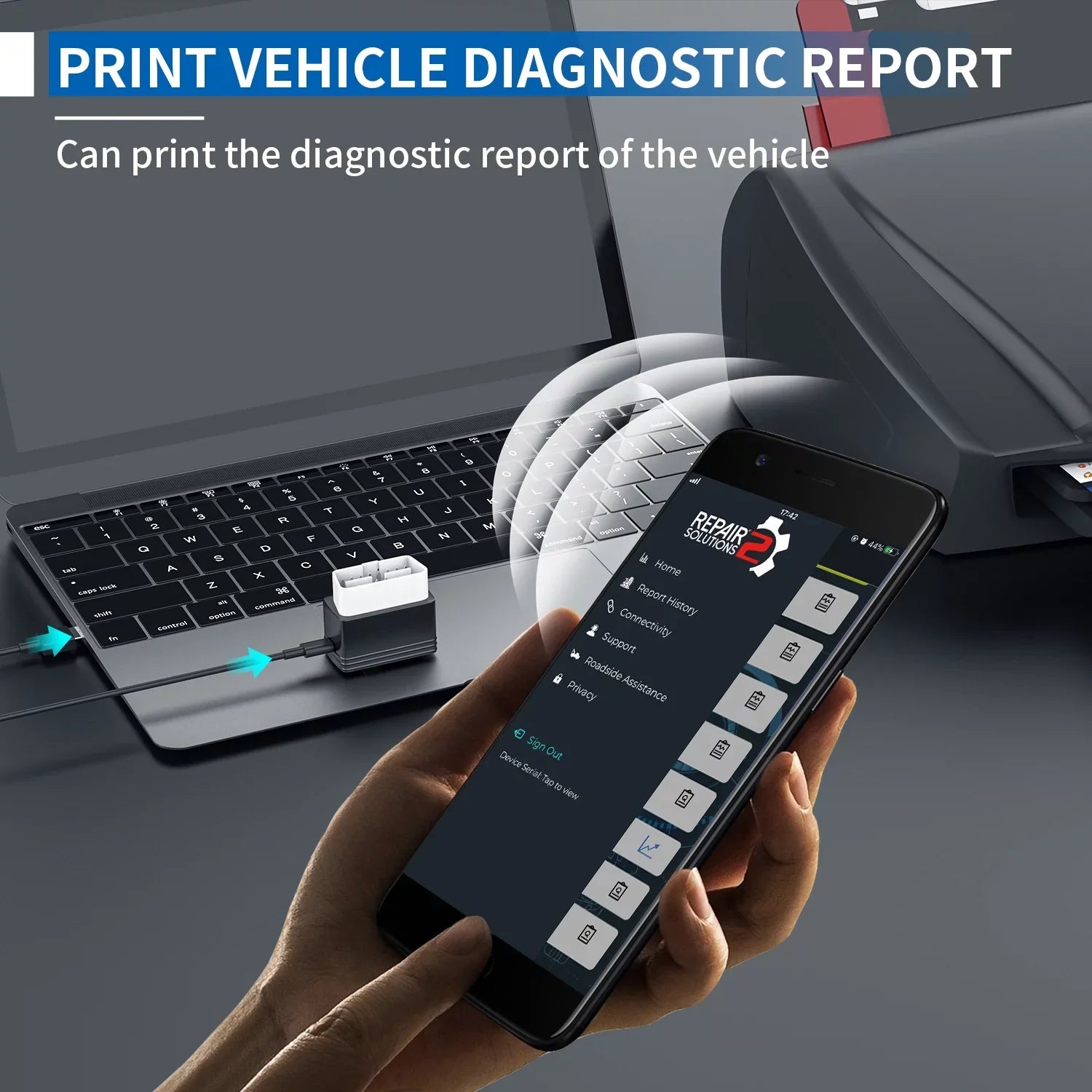 for Reader Adapter Scanner Scan Dodge Wireless OBD2 Innova ABS SRS Code Bluetooth Engine Lincoln Full Buick Scanner Auto Diagnostic 6000P Code Scan Chevrolet GMC Car Chrysler Tool System