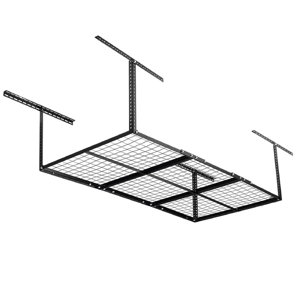 Adjustable Height, 41" for 3' Storage Garage Capacity, System, Loading Wire with Ceiling Titan Bikes 6' to Grid Attachments x Bins Storage 500 Overhead Organization Metal Rack, 20" Mount LB Equipment
