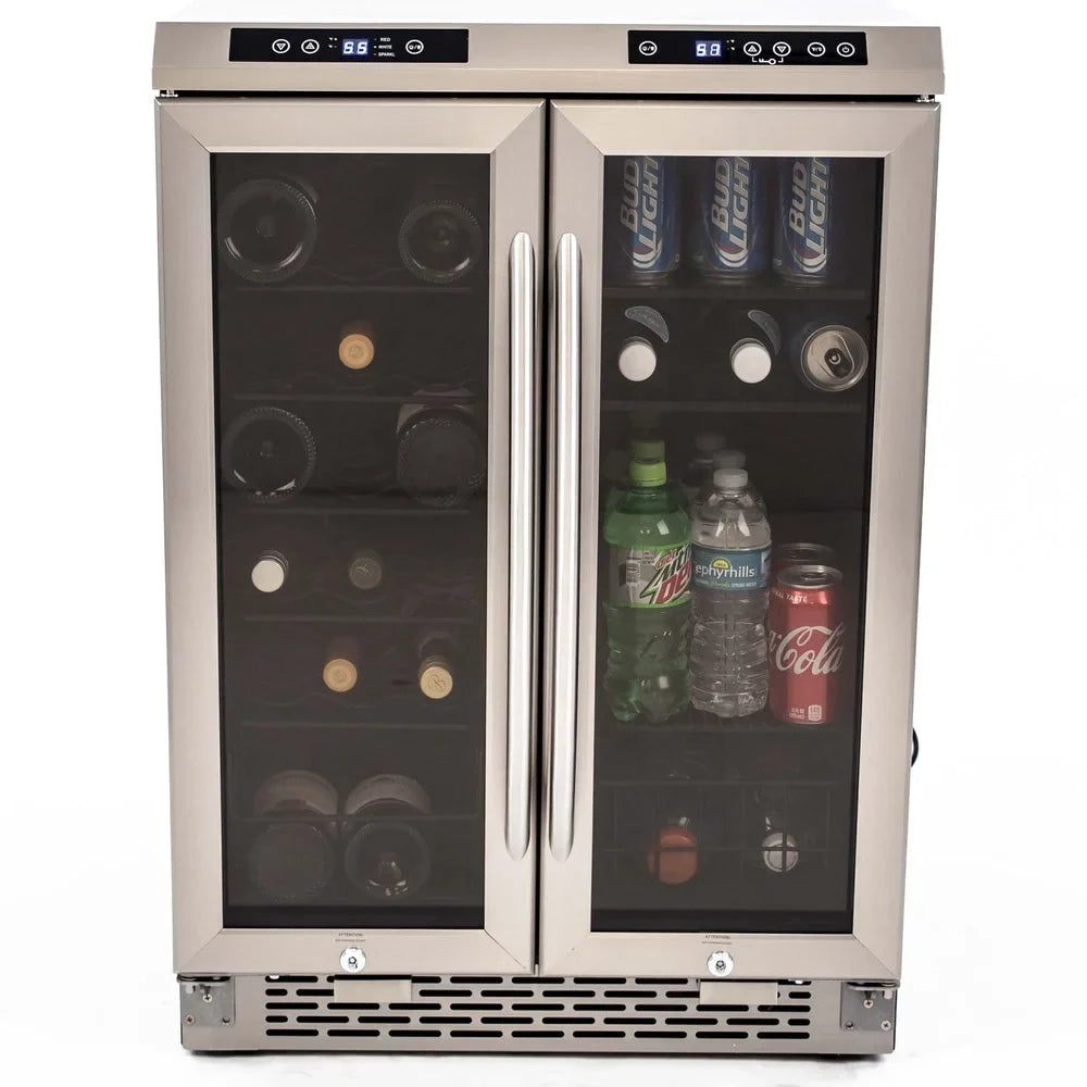 Dual-Zone Beverage Bottle 19 Avanti Steel Cooler WBV19DZ Wine Stainless 66 Center / & Can