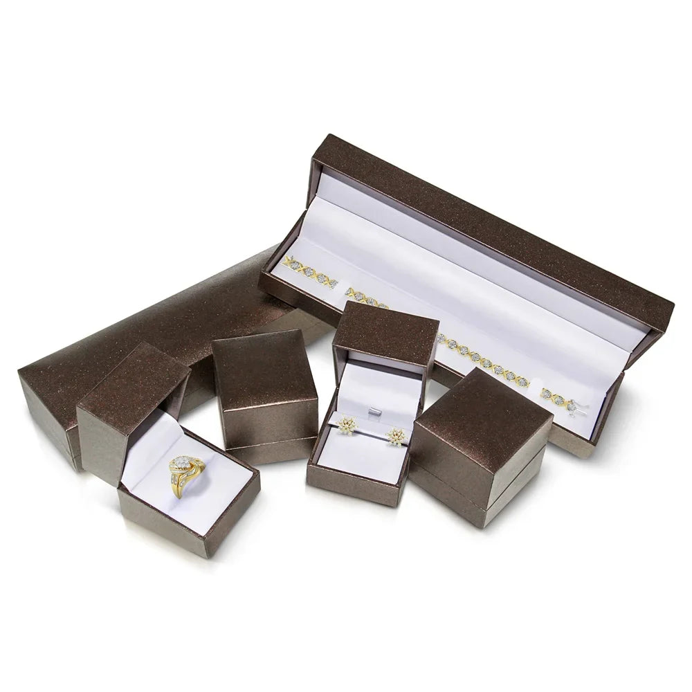 Set Round design cut Station Womens Brilliance Cttw Box - dimension Miracle Yellow Gold Haus Clasp Sterling .925 Color, 7" Link I3 Bezel 10K Clarity) 1.0 Bracelet Silver Plated of (H-I Diamond