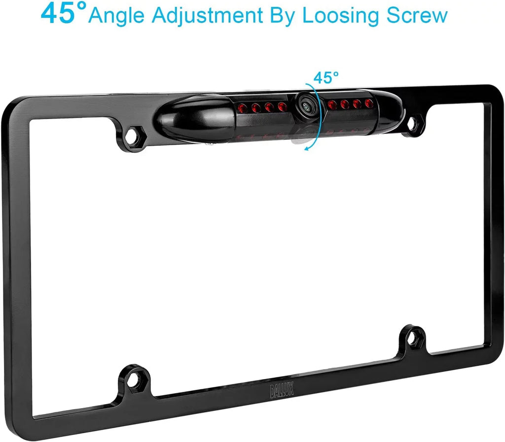 Black Backup Kenwood Waterproof DDX-512 Camera License Rearview Plate for DDX512