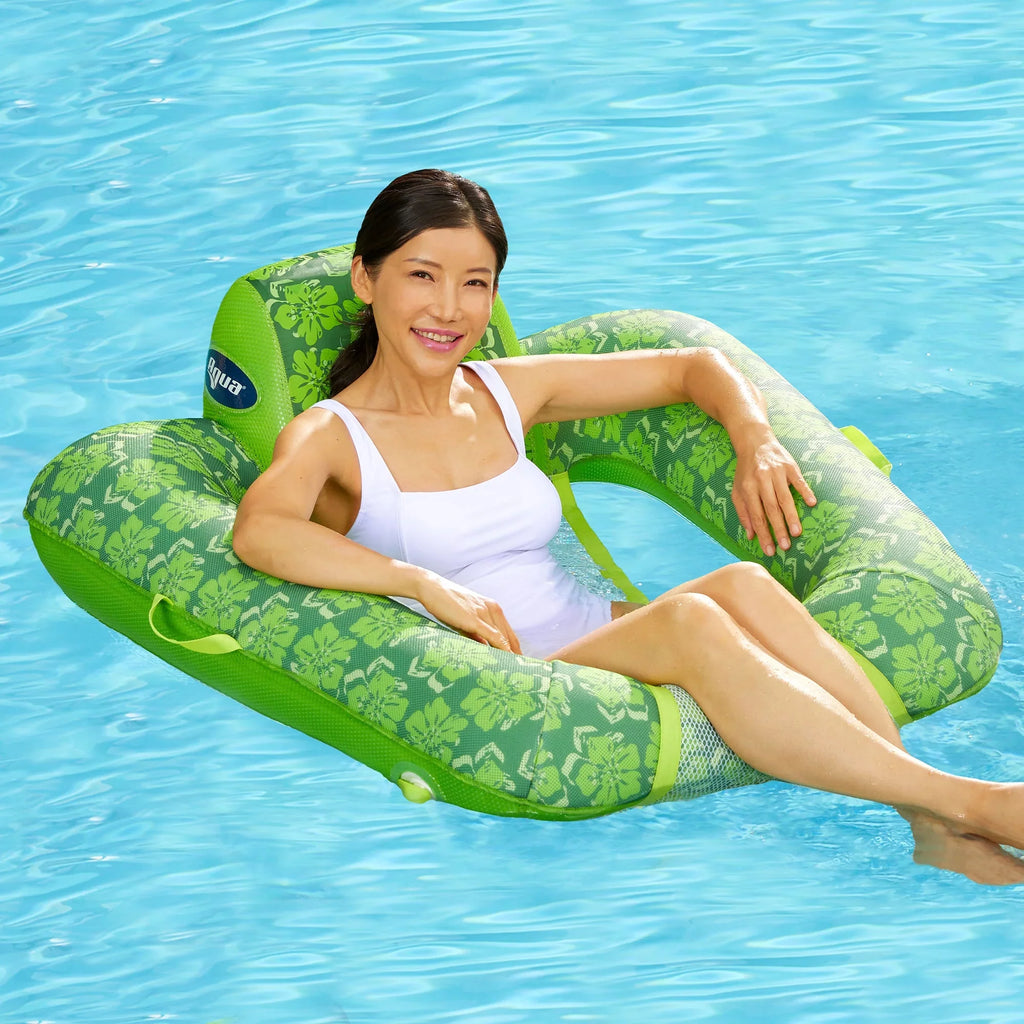 Campania Leisure Gravity 2in1 Aqua Float Lounger, Pool Floral Zero &