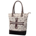western Canvas TOTE Leather Upcycled Embossed purse women Upcycled Genuine Wool KB KB481 handbag bag OHLAY