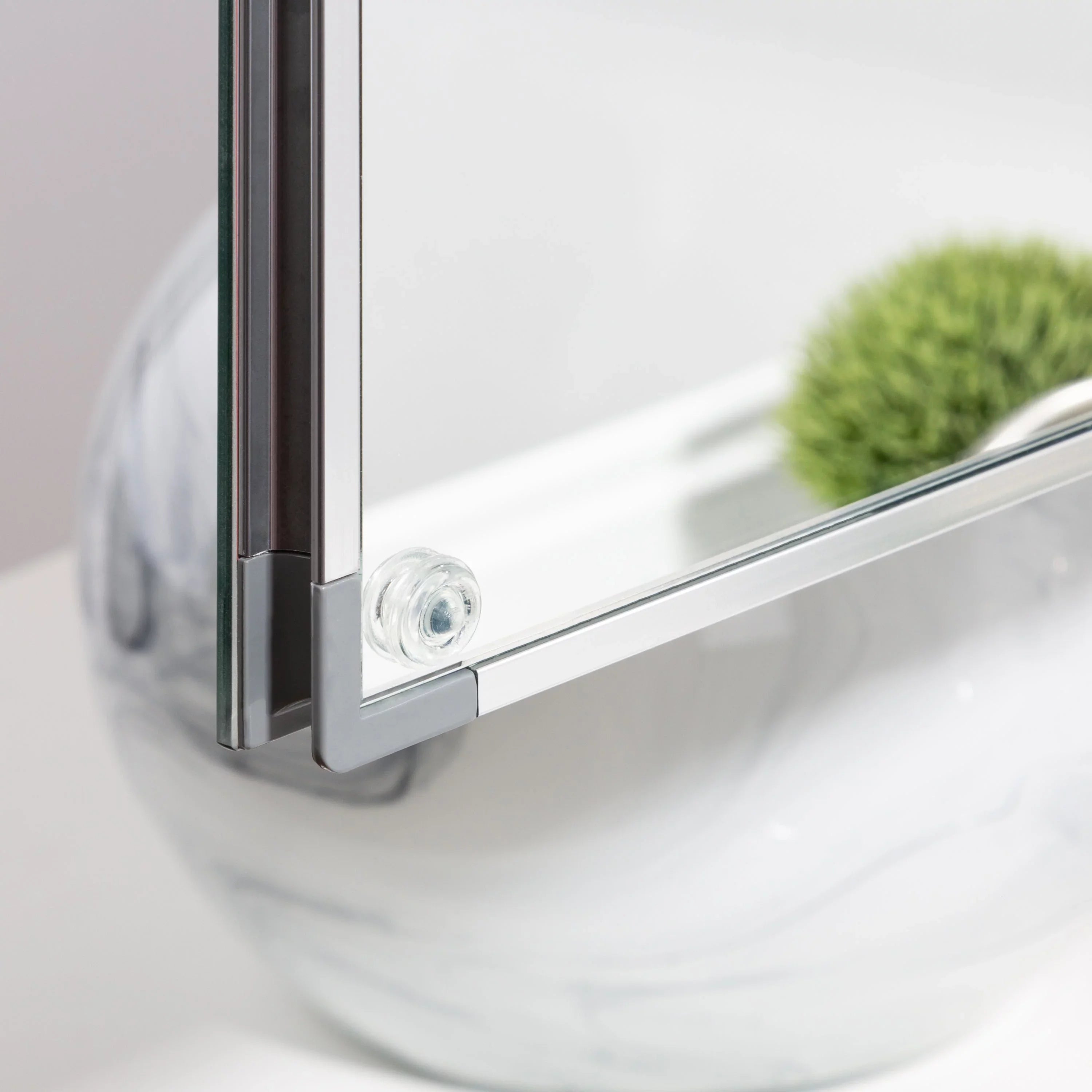Elegant Door Cabinet Double Reflections Medicine Mirror