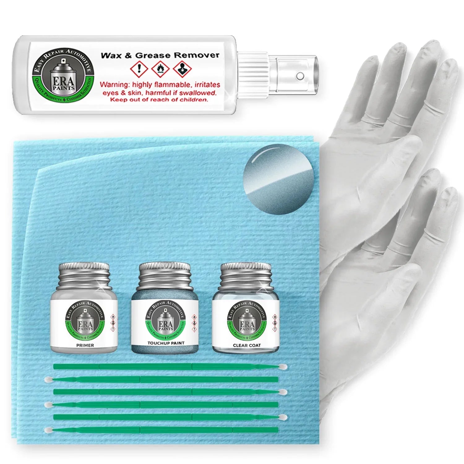Metallic) Glacier Pick Paint Primer Touch Clearcoat Blue Your Exact Kit - and For - KIA Prep Up (K9 Match Color