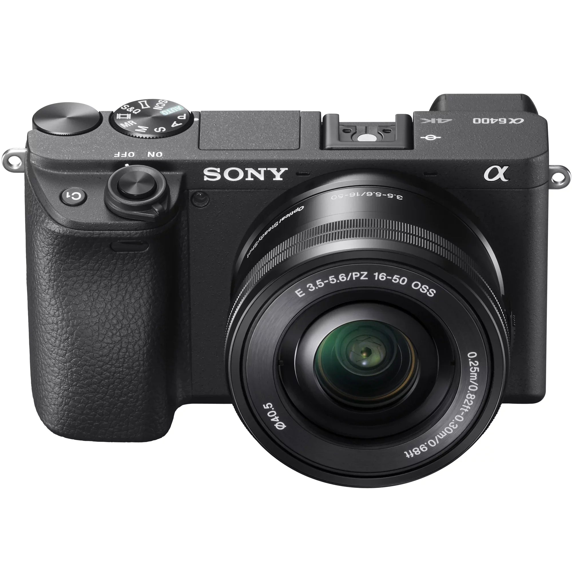 Wide (Black) ILCE-6400L/B Bundle OSS Battery a6400 + Mirrorless & 4K Filter Extra Power Camera Set Deco 16-50mm 2.2X Lens 0.43x Lens Angle Telephoto and Case Editing f/3.5-5.6 Gear with Kit