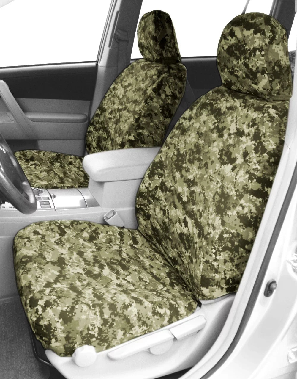 TY501-98KF Cruiser Toyota Land for CalTrend Trim Seat Covers Camo and Front Buckets Insert - 1994-1997 Forest