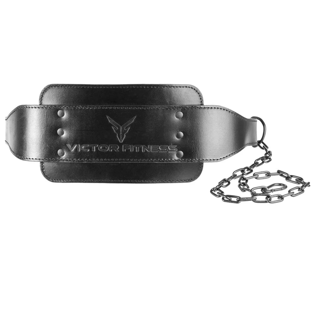 Steel Top-Grain 100% for Leather Vegetable Heavy-Duty Thick Men Chain Tanned with 7mm Victor Belt made with Women VFLDB Fitness Leather and Dip