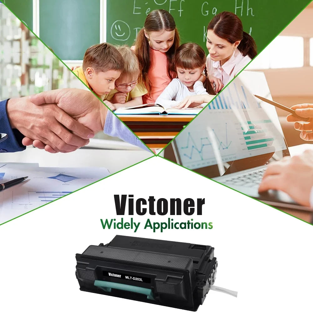 Black Ptiner 3-Pack ProXpress MLT-D203L M3820DW for SL-M3320ND Toner Use With Victoner M3820 M4020ND M3820ND Compatible