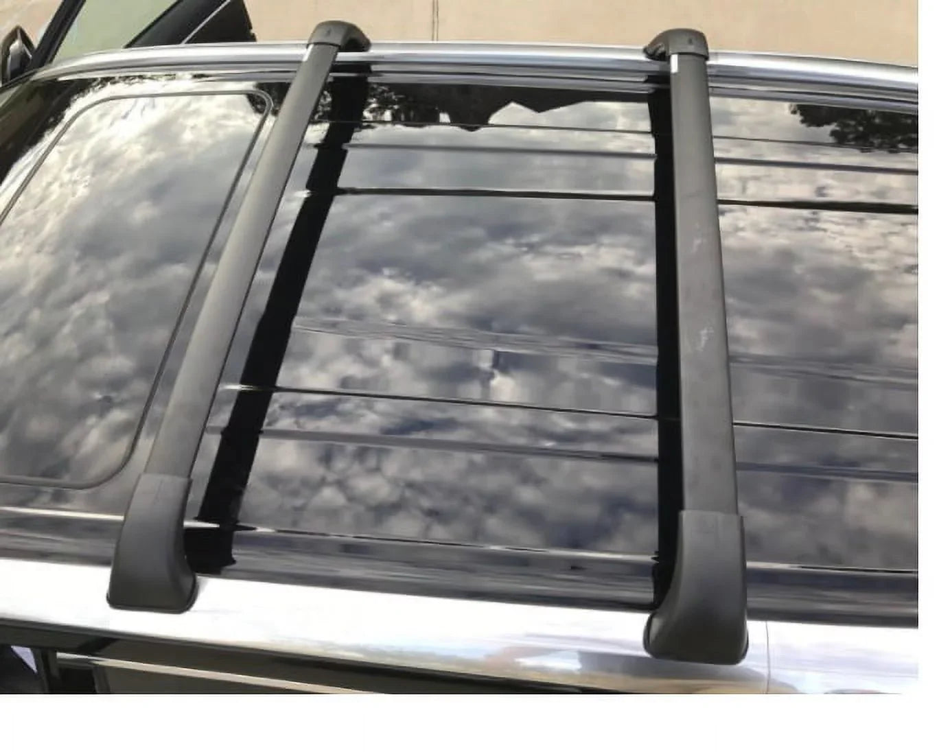 Rack SE Set Highlander XLE a Black Crossbars 2014-2019, Roof Toyota Cargo Aluminum Rack Limited 2pcs, Limited Platinum Replacement BRIGHTLINES of Top For
