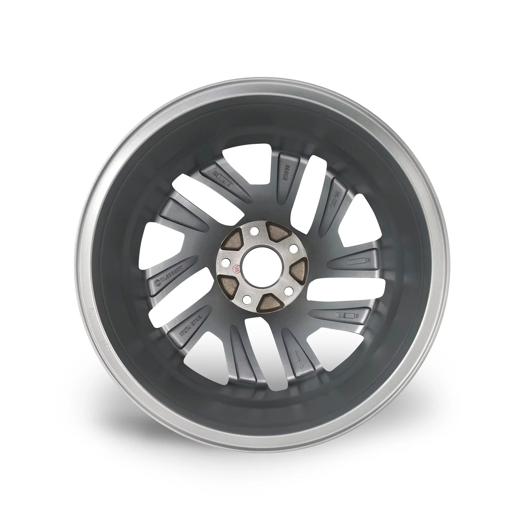 Automotive Twisted grade Wheel Rim for x CR-V Honda Silver 2016 2015, Velospinner Replacement Brand Alloy spoke 17" OEM New 7" Single 64069A